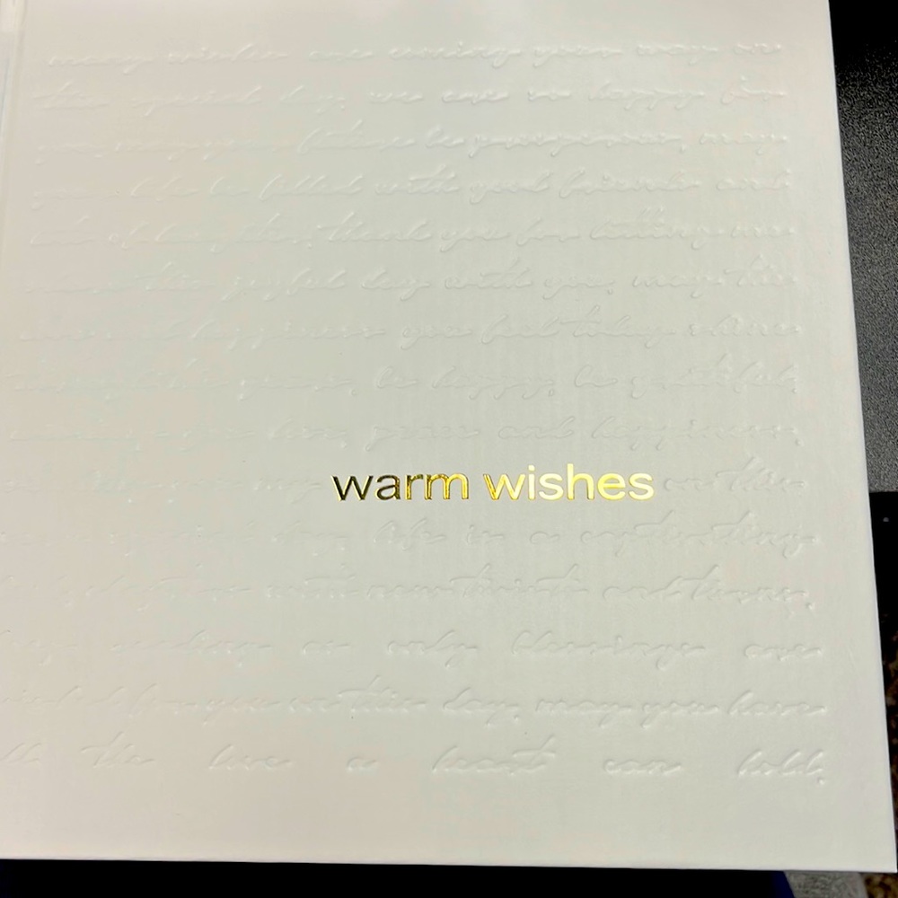 Verbaa warm wishes 10x10 guest book.